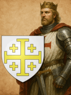 Porte-clés blason de Godefroy de Bouillon