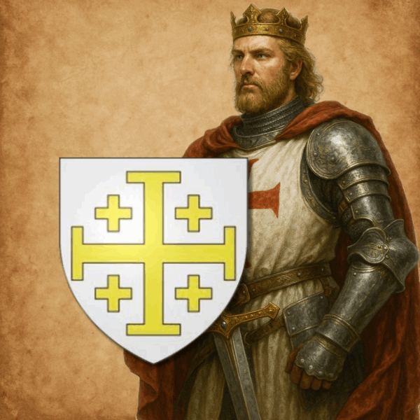 Porte-clés blason de Godefroy de Bouillon