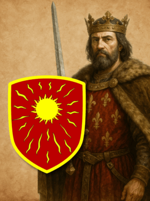 Porte-clés blason de Hugues Capet