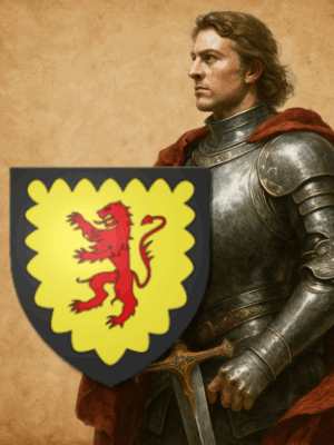 Porte clés blason du Chevalier Roland